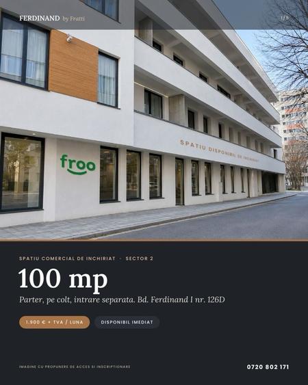 Spațiu comercial, de 130 mp, în Ferdinand