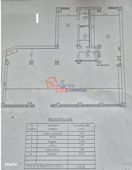Spațiu comercial, de 143 mp, în Galata