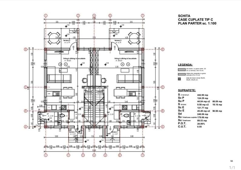 Casă cu 3 camere cu Teren 250 Mp în Central