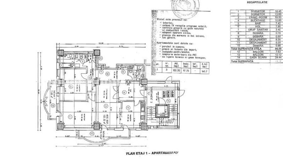 Apartament cu 3 camere decomandat, mobilat în Herăstrău