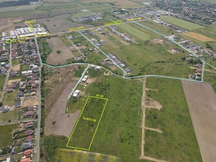 Teren Construcții intravilan de 2840 mp, în Moșnița Nouă