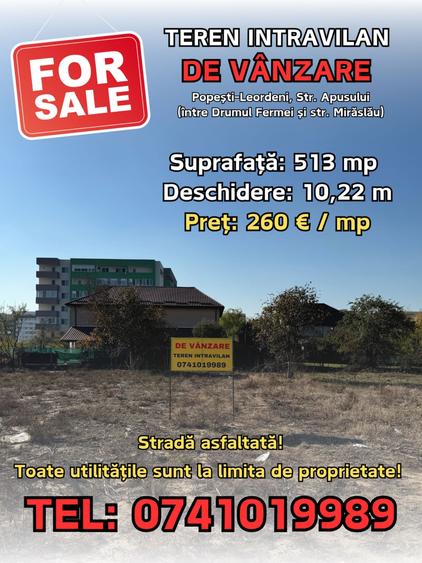 Teren intravilan de vanzare - Popesti-Leordeni - 2