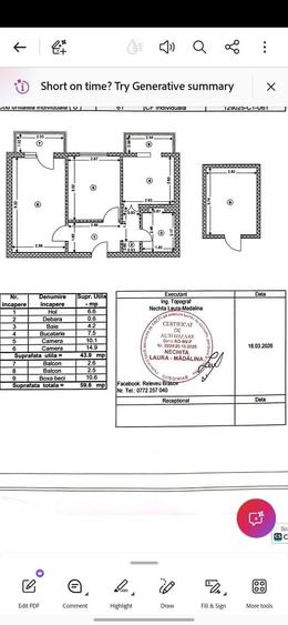 Apartament cu 2 camere decomandat în Craiter