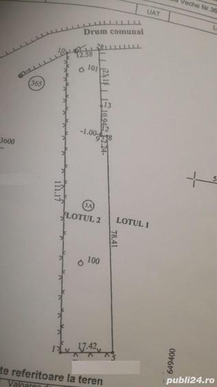 Teren de 1733 mp, în Letea Veche