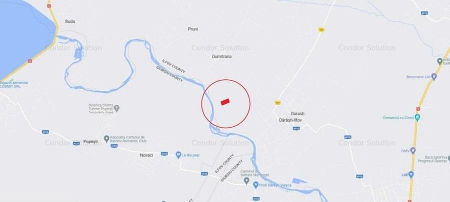 Teren Construcții intravilan de 21820 mp, în Dărăști-Ilfov