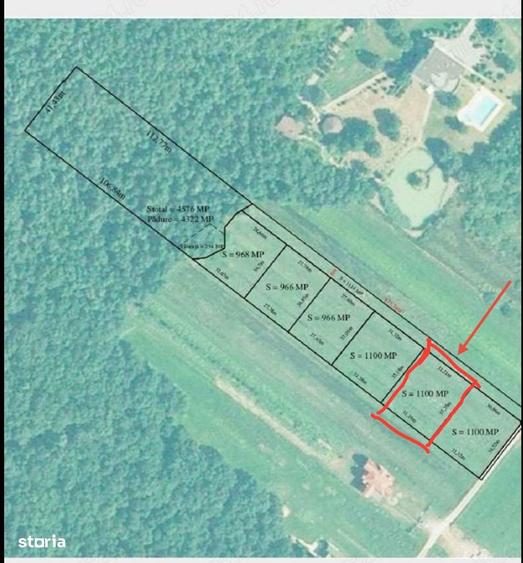 Teren de 1200 mp, în Recea