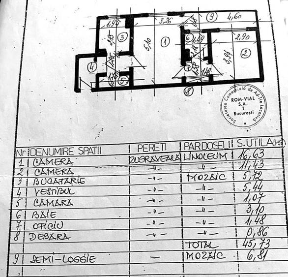 Apartament cu 2 camere semidecomandat, mobilat în Bucureștii Noi