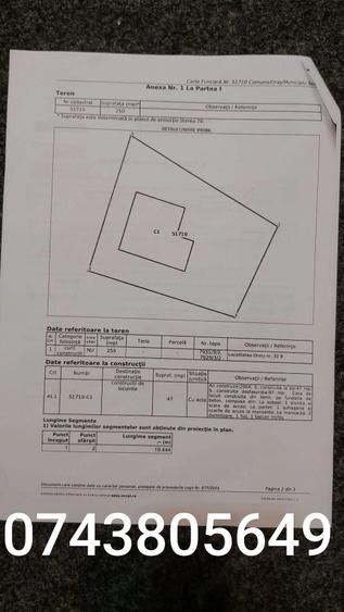 Casă cu 2 camere cu Teren 250 Mp în Band