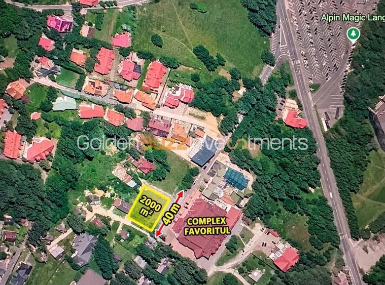 Teren Construcții intravilan de 2000 mp, în Poiana Brașov
