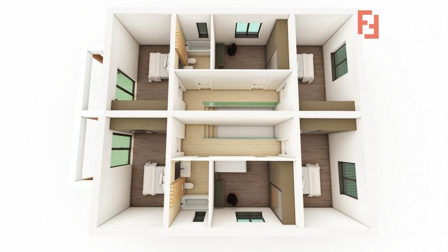 Duplex cu 5 camere cu Canalizare în Sânmihaiu Român