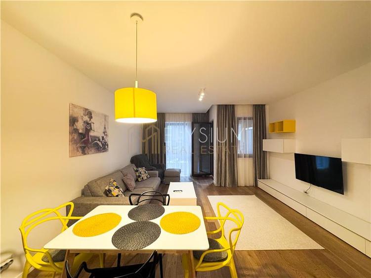 Apartament cu 2 camere semidecomandat, mobilat în Herăstrău