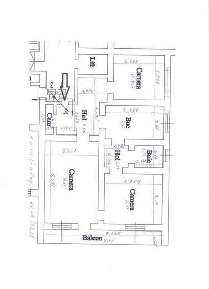 Apartament cu 3 camere, 60 mp, Dambu Pietros - 3