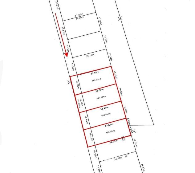 Teren de 678 mp, în Rediu