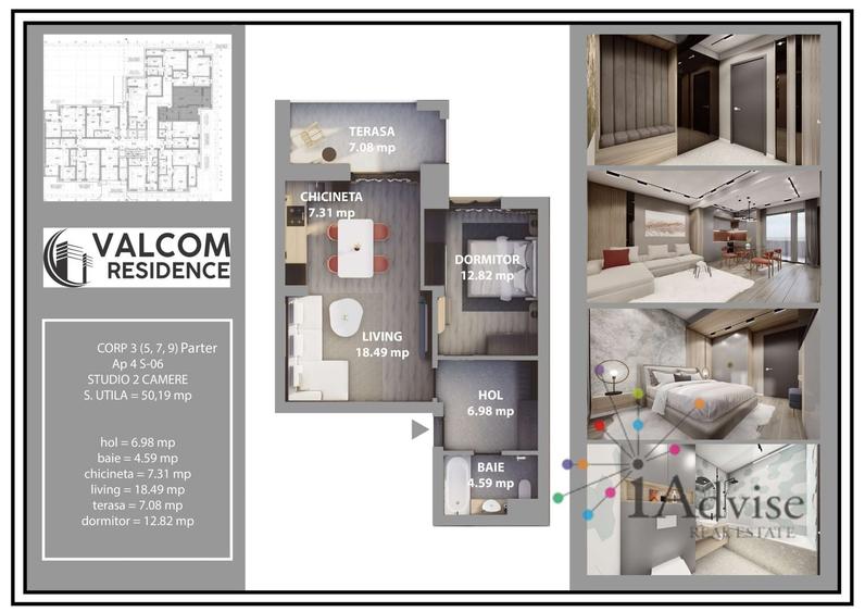Apartament cu 2 camere decomandat în Bartolomeu