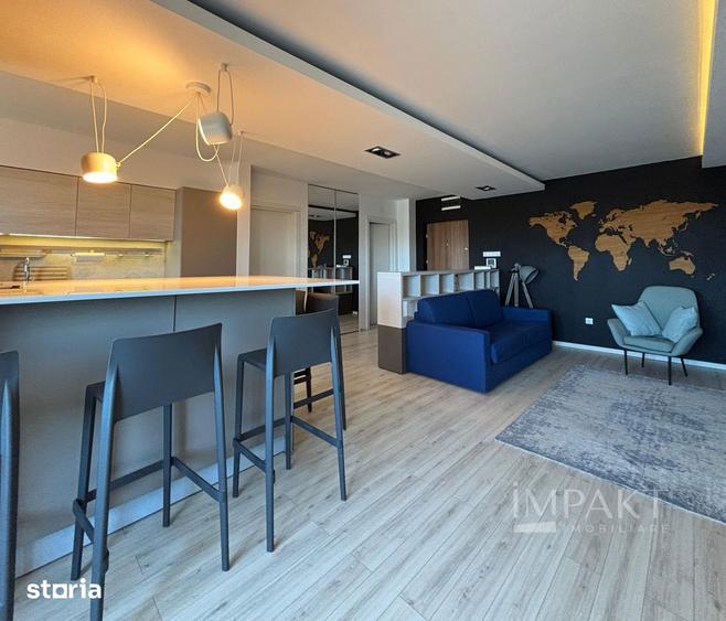 Apartament cu 2 camere, mobilat în Între Lacuri