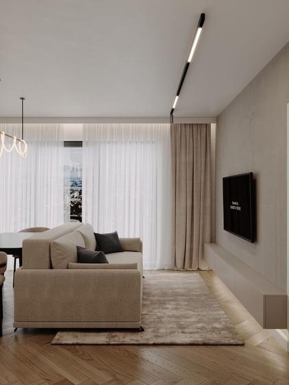 Apartament cu 3 camere semidecomandat în Florești