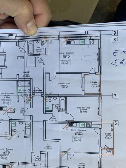 Apartament cu 2 camere decomandat în Florești