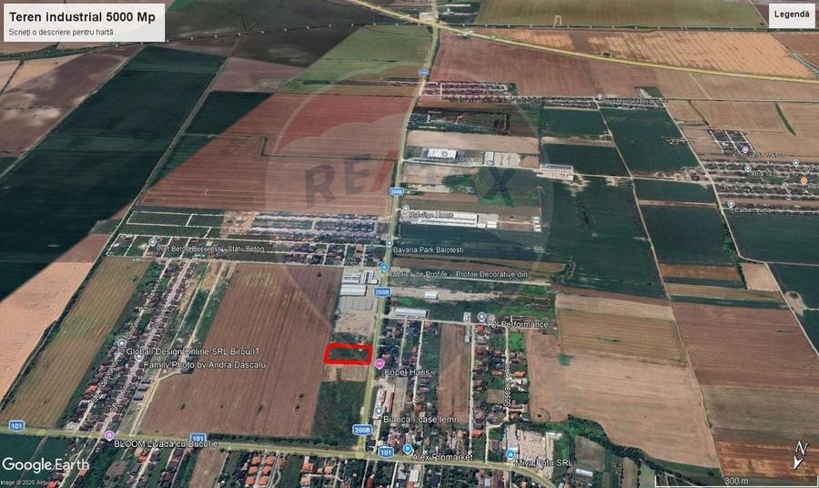 Teren 5.000mp Balotesti cu autorizatie hala - 6