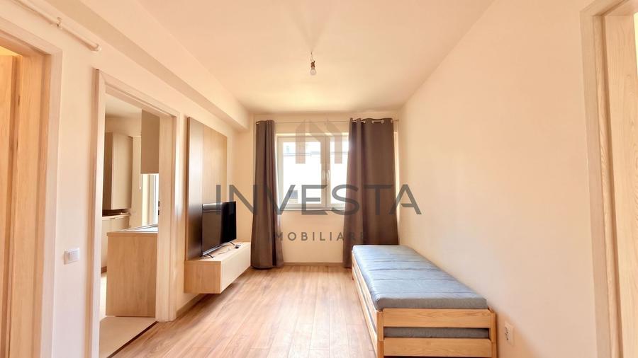 Apartament cu 2 camere semidecomandat, mobilat în Între Lacuri