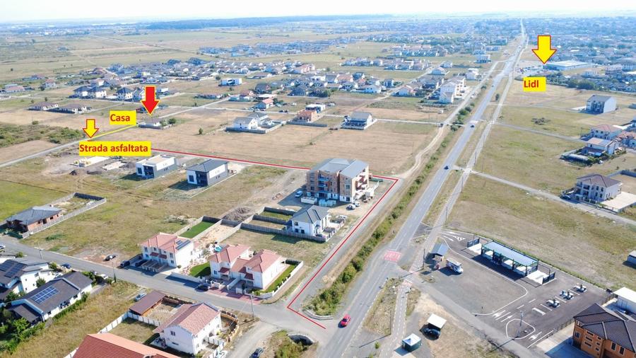 Casă individuală cu 4 camere cu Canalizare în Moșnița Nouă