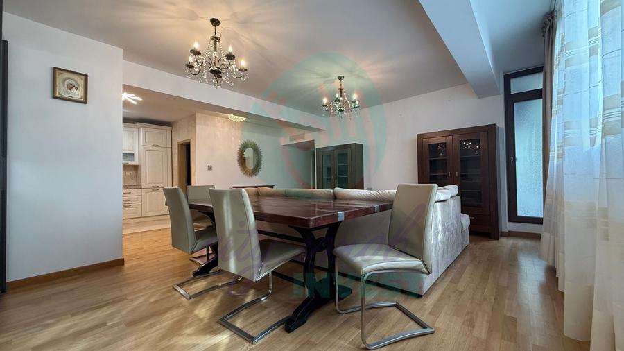 Apartament cu 3 camere semidecomandat, mobilat în Kiseleff