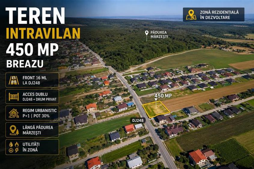 Teren intravilan de 450 mp, în Copou