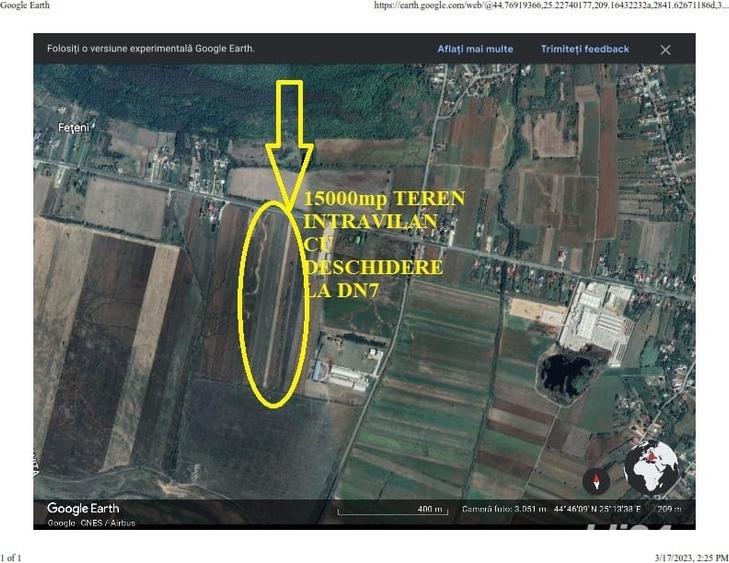 Teren de 15000 mp, în Valea