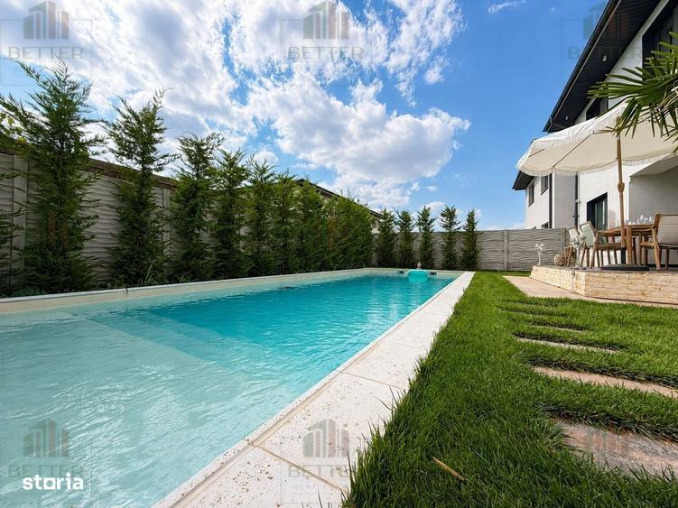 Vila individuala de vanzare in Berceni Piscina incalzita, Mobilata - 16