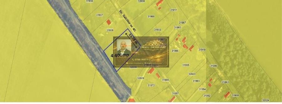 Teren Construcții intravilan de 4400 mp, în Plauru