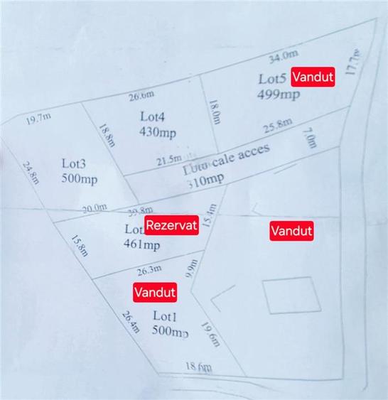 Teren Construcții intravilan de 564 mp, în Tomești