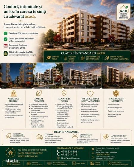Apartament 2 Camere | Panouri Fotovoltaice | Comision 0% - 4