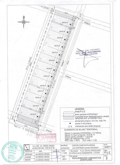 Teren Construcții intravilan de 505.85000610352 mp, în Costinești