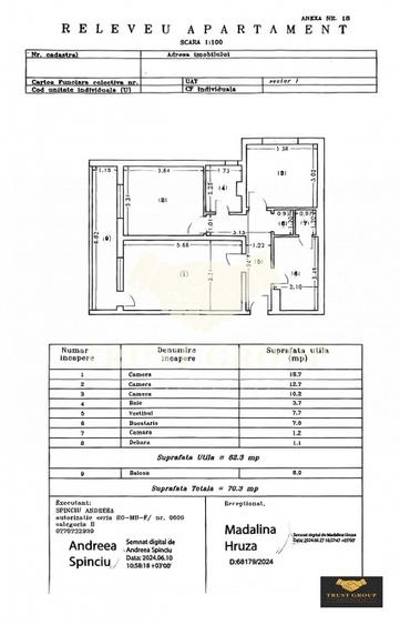Apartament cu 3 camere semidecomandat în Titulescu