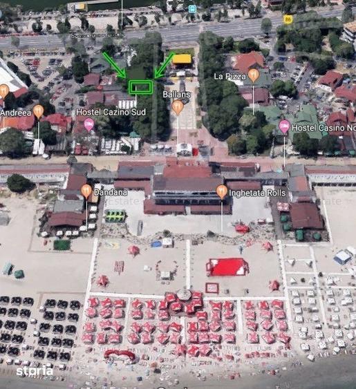 Teren cu vad comercial in Piateta Hotel Cazino Mamaia / POT 70% - CUT - 7