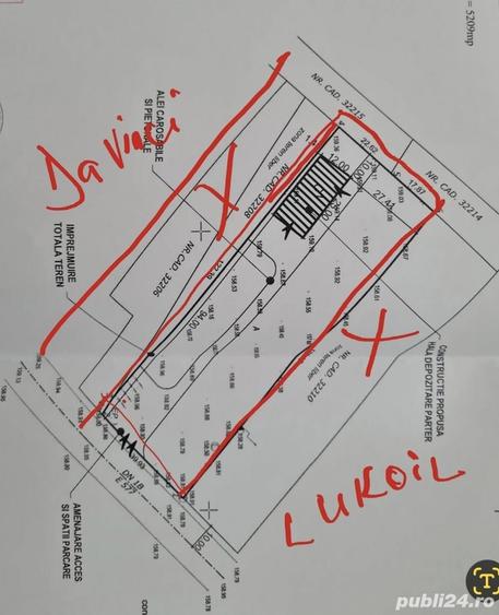 Teren de 5200 mp, în Bereasca