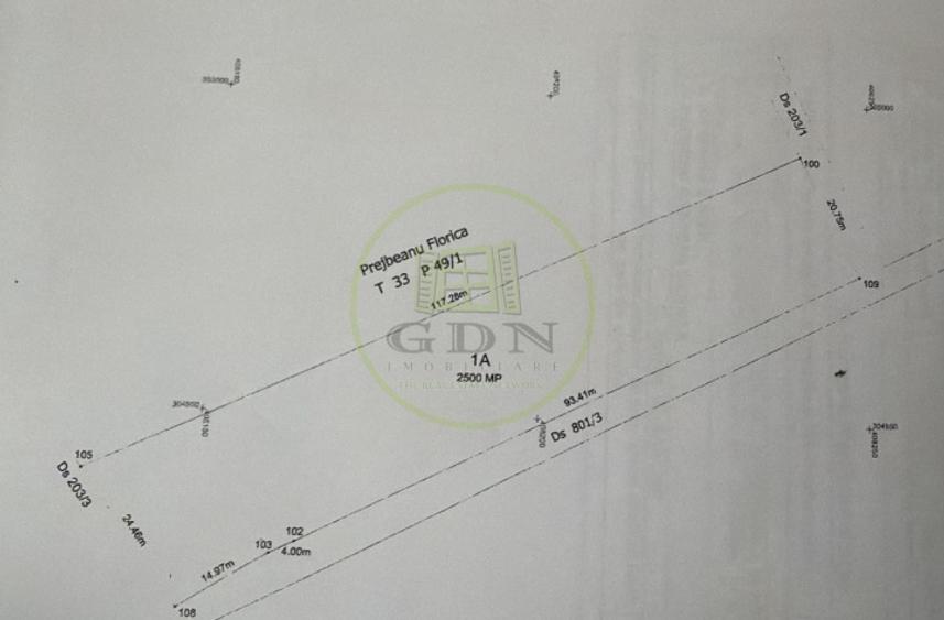 Teren Construcții intravilan de 2500 mp, în Malu Mare