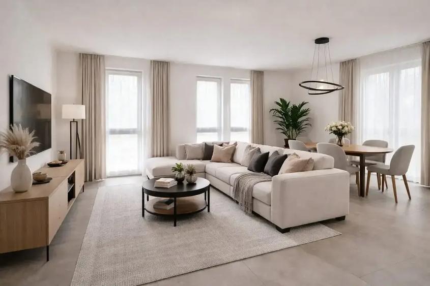 Apartament cu 4 camere decomandat în Barbu Văcărescu
