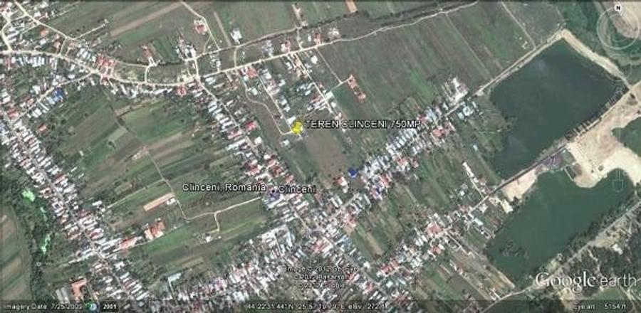 Teren Construcții intravilan de 750 mp, în Clinceni