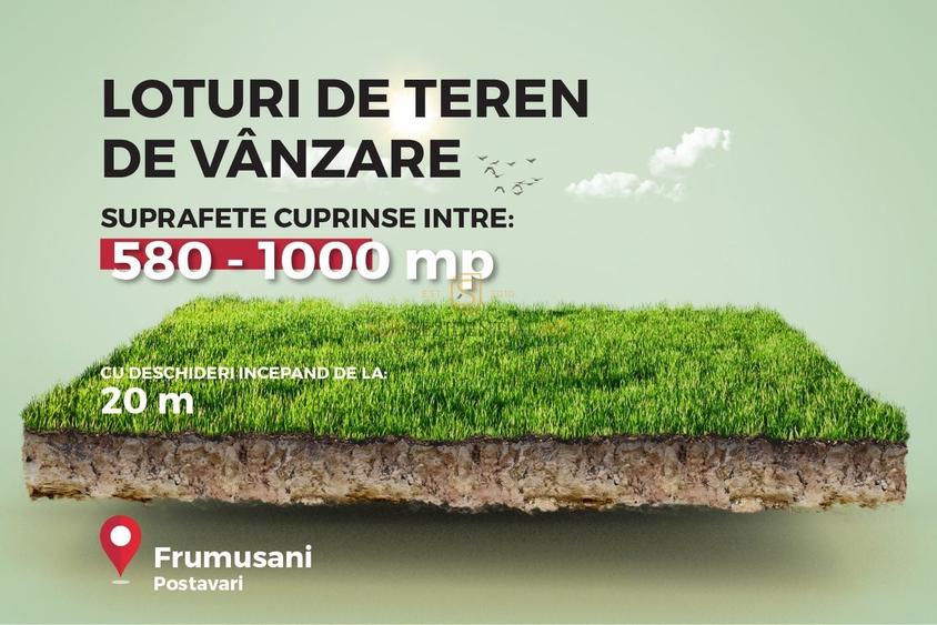 Teren Construcții intravilan de 586 mp, în Exterior Est