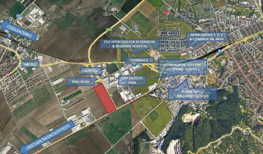 Teren Construcții intravilan de 119200 mp, în Sud