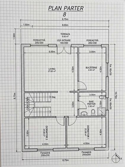 Casă cu 4 camere în Exterior Vest