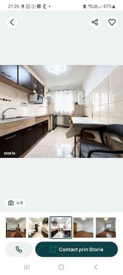 Apartament cu 2 camere semidecomandat în Central