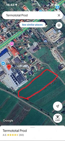 Teren de 6500 mp, în Central