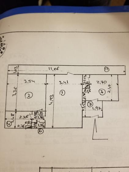 Apartament cu 2 camere semidecomandat, mobilat în Berceni