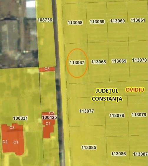 Vand Teren Intravila 448 mp Ovidiu, Poiana. Autorizatie si Proiect incluse - 2