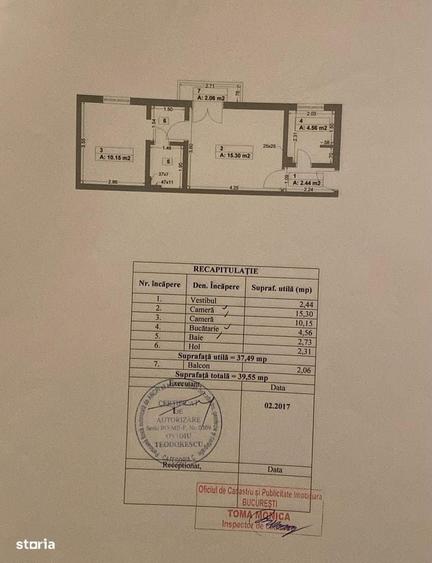 Apartament cu 2 camere în Romană