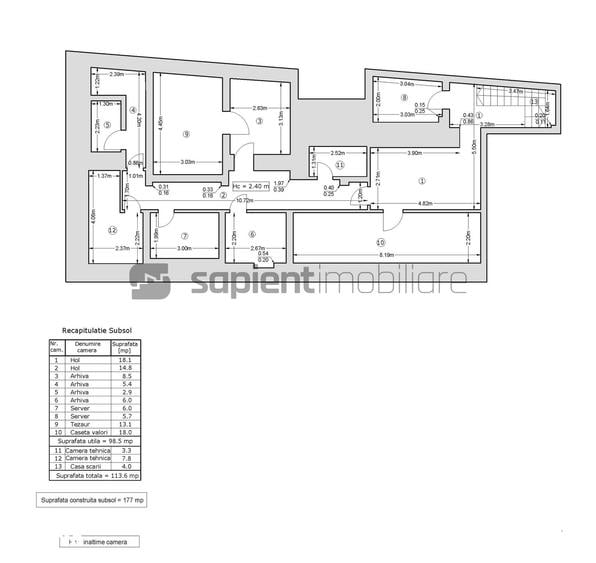 Spațiu comercial, de 456.3 mp, în Central
