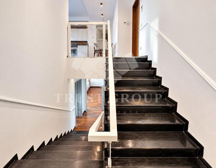 Apartament cu 3 camere, mobilat în Barbu Văcărescu