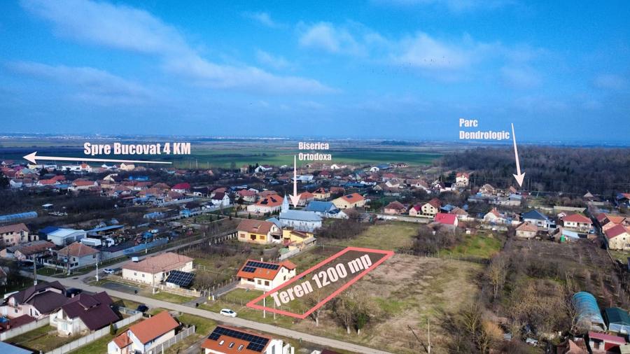 Teren Construcții intravilan de 1200 mp, în Bazoșu Nou