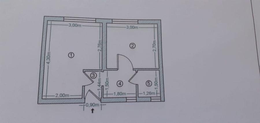 Apartament cu 2 camere semidecomandat în Rahova